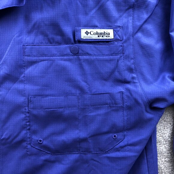 Columbia Mens Fishing Shirt Medium Long Sleeve Activewear Button Up Outdoors - Picture 9 of 15